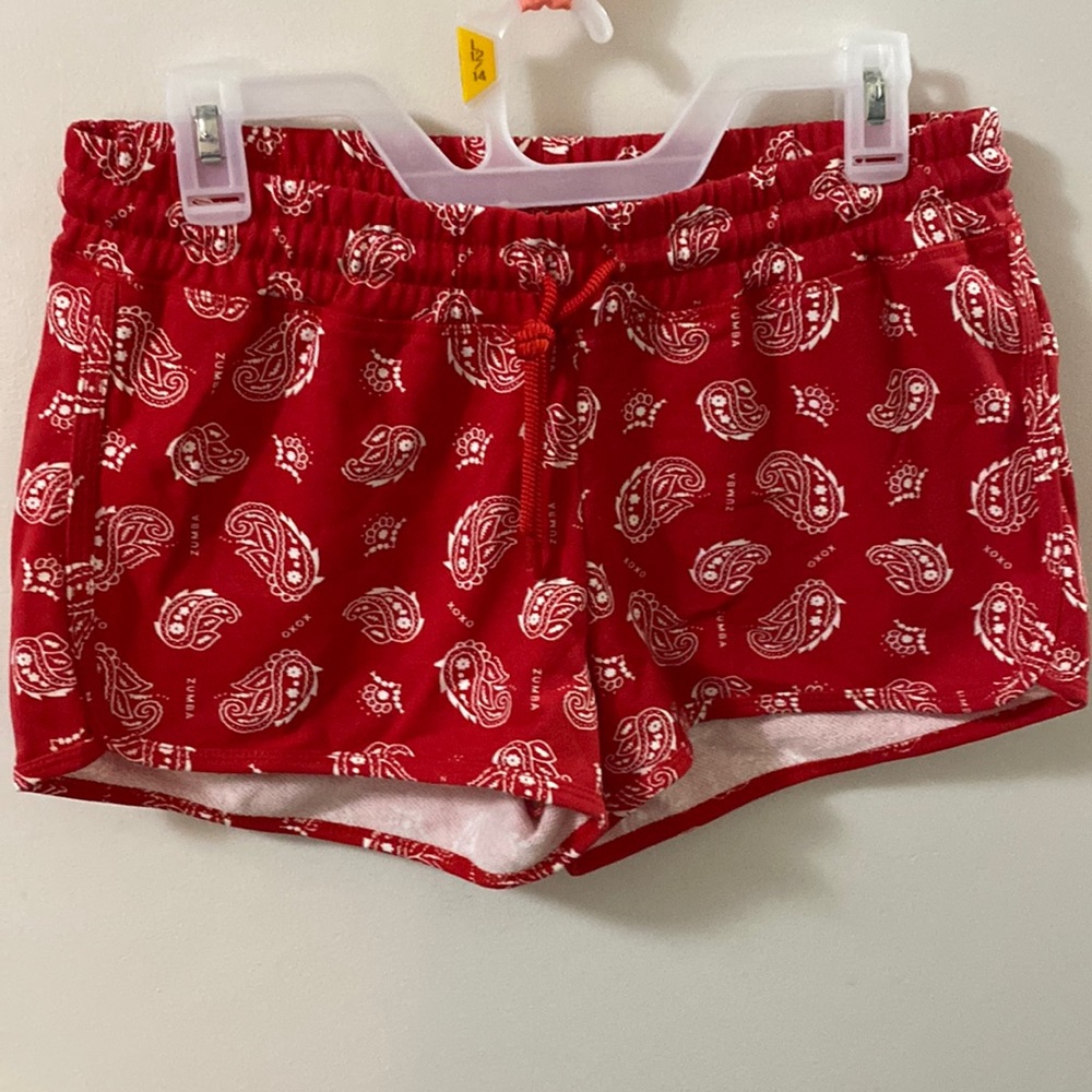 Zumba Red shorts size Small